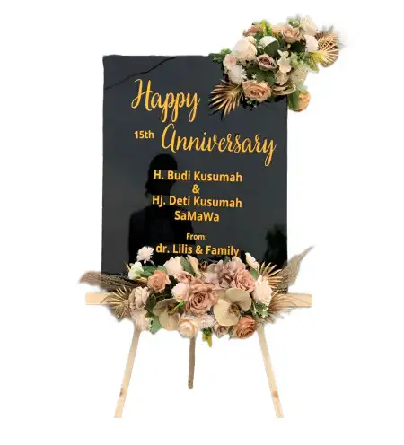 Papan Bunga Akrilik Ballroom Wedding Bogor